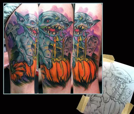Tattoos - Goblin Graveyard Tattoo - 61718